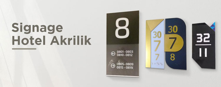 Signage Hotel Akrilik