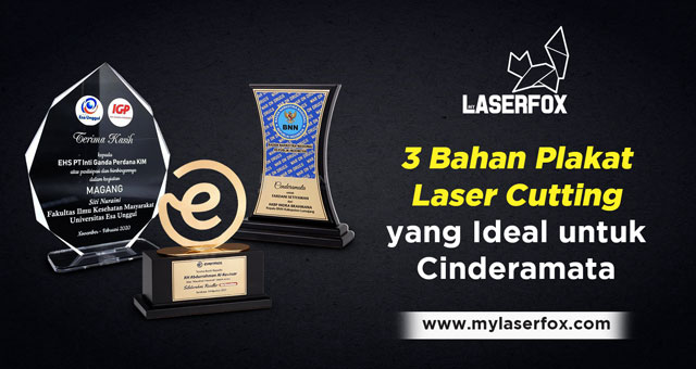 3 Bahan Plakat Laser Cutting yang Ideal untuk Cinderamata